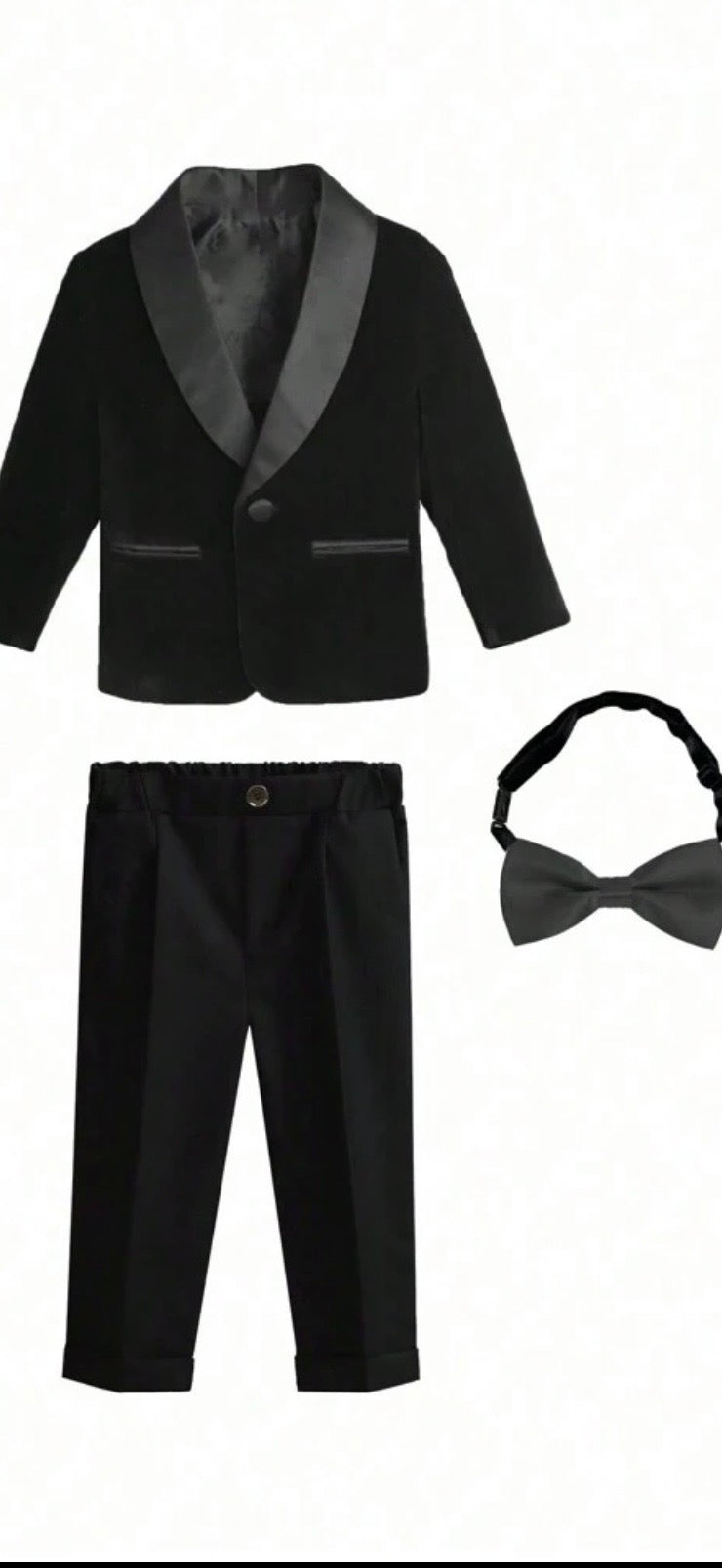 Black Velvet 3 piece Suit